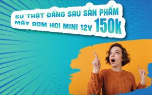 may bom hoi mini 12v 150k