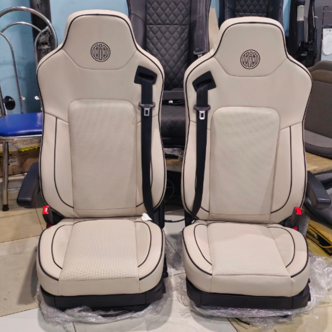Ghê hơi HT3000 bọc da nappa trắng